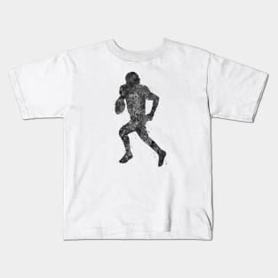 American football black and white Kids T-Shirt